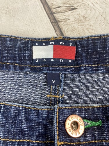 90s Y2K Vintage Tommy Jeans Juniors Size 9 Denim Jean Skirt LKNW - Picture 2 of 7