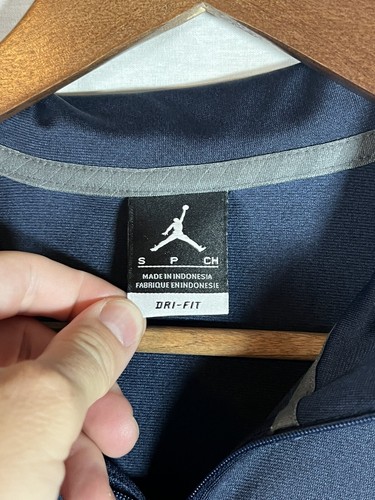 Nike Air Jordan Michigan Wolverines 1/4 Zip Pullover Dri-Fit Mens Small • EUC - Picture 4 of 7