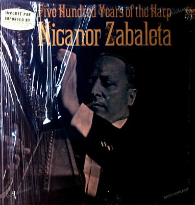 Nicanor Zabaleta - Five Hundred Years Of The Harp LP 1978 (VG/VG) .