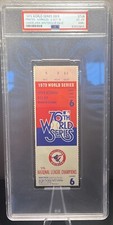 1979 World Series - Game 6 Pirates 4 Orioles 0 - Rare PSA Graded Ticket Stub