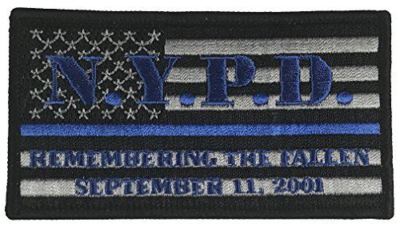 NYPD REMEMBERING THE FALLEN SEPTEMBER 11, 2001 FLAG BLUE LINE POLICE ...