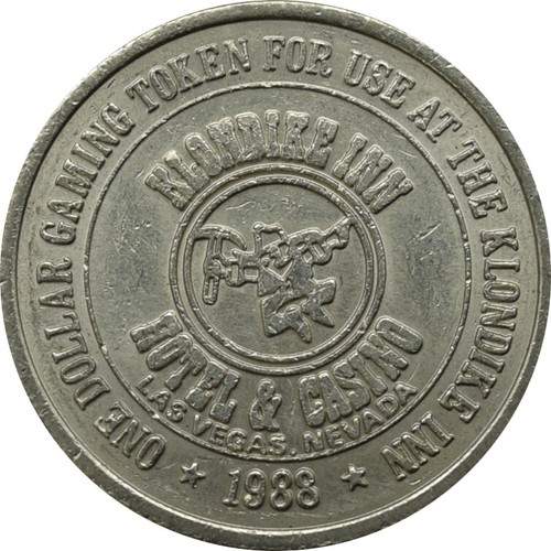 Klondike Inn Casino Set of 10 $1 Tokens Las Vegas Nevada 1988 - Picture 2 of 3