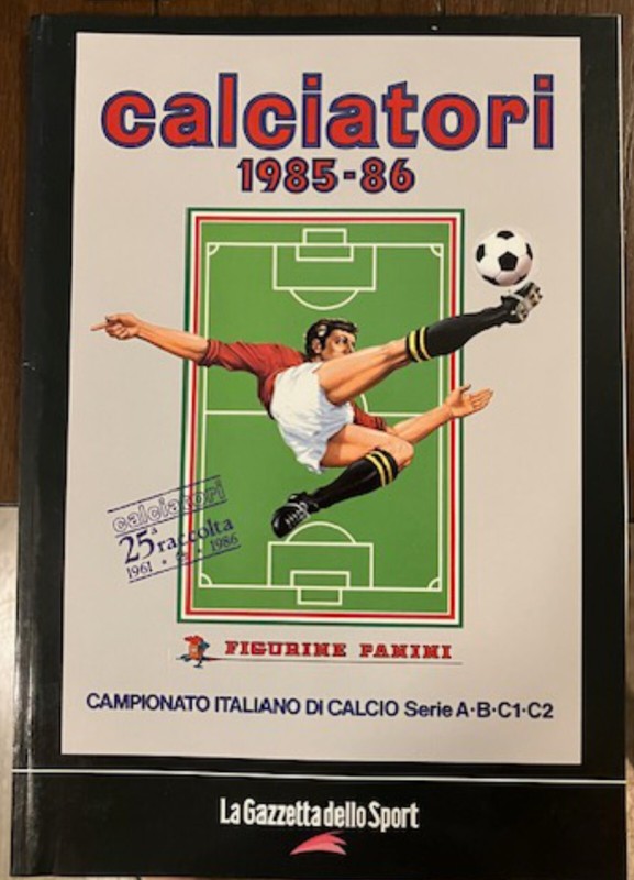 Gazzetta serie A calcio calciatori ristampa  Panini figurine completo 1985-86