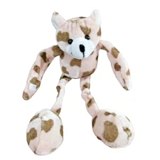 Leopard Stuffed Plush 8" Wild Animal Floppy Leg Toy Safari Jungle Hands Clasp