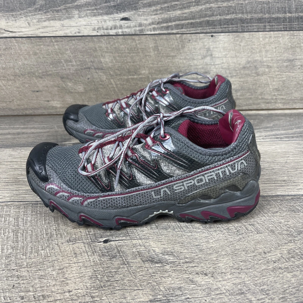 LA Sportiva Women Ultra Raptor Gray Athletic Hiking Shoes C23 94 Size 10