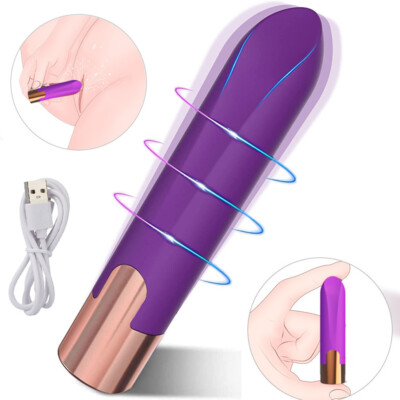 Rechargeable Extra Long Slim Slender Vibrating Bullet Vibrator Sex-toy for  Women | eBay