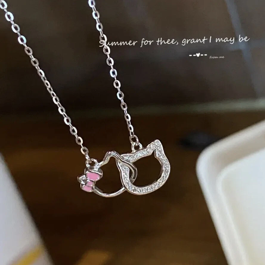 Kitty cat shop necklace