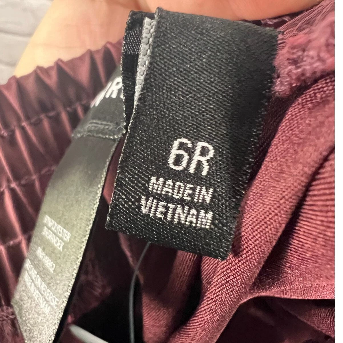 VETEMENTS Pantaloni donna Torrid 6X (6) Sassafras gamba larga raso striato vita alta nuovi con etichette