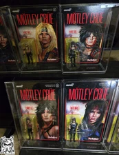 Super7 Motley Crue Action Figure ReAction Acrylic Display Case (Set of 4 Cases!)