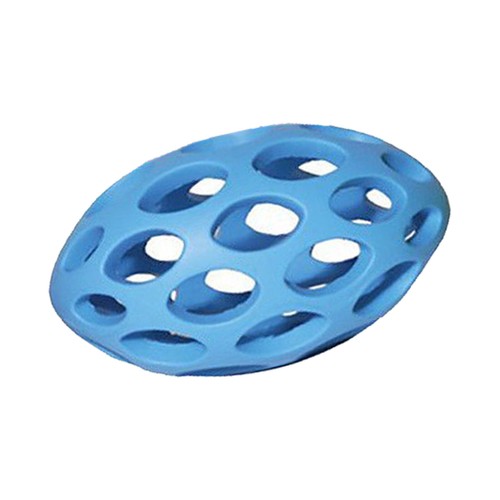Dog Toy Rubber Football Rugby Ball Lattice Rosewood Cyber Tugger Tug Strong - Picture 11 of 11