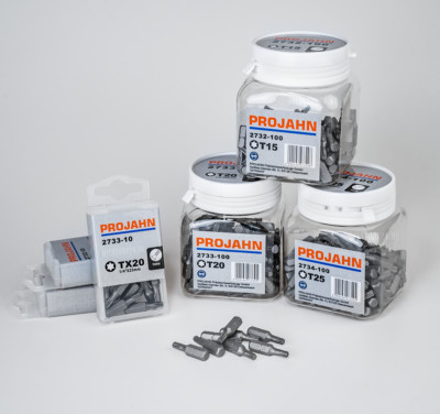 PROJAHN TX Bit für TORX  -Schrauben 1/4'' 25mm Bits T8 T10 T15 T20 T25 T30 .. T50
