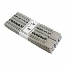 Japanese Men's Traditional Gray KAKU OBI Cotton 100 Yukata Kimono
