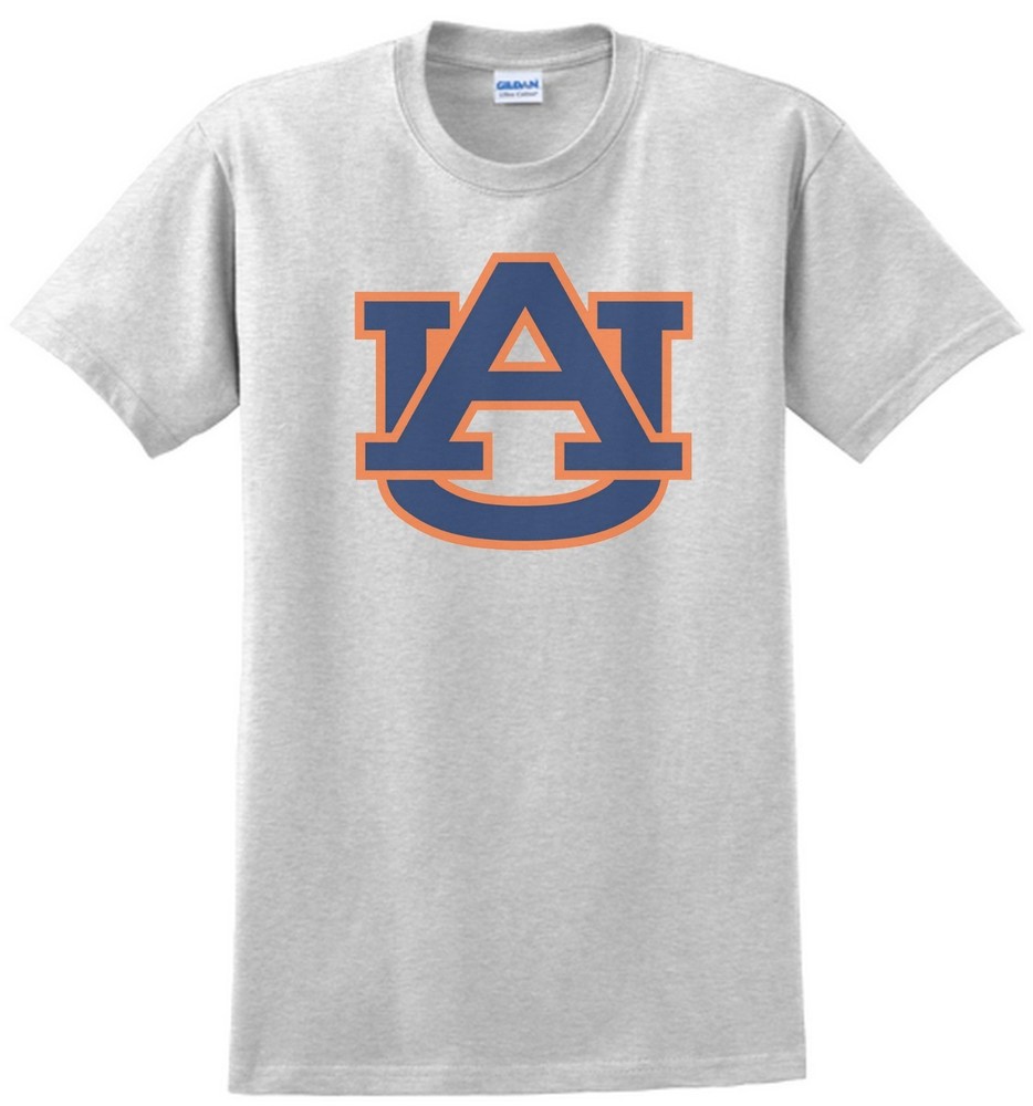 Auburn University 100% Cotton T-Shirt in Ash, Khaki, White, Yellow Sizes Small to XXXL