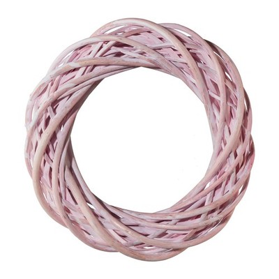 Rattan Kranz Rosa washed Ø 25 cm