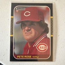 Donruss 1987 Pete Rose #186 Cincinnati Reds Base Set Baseball