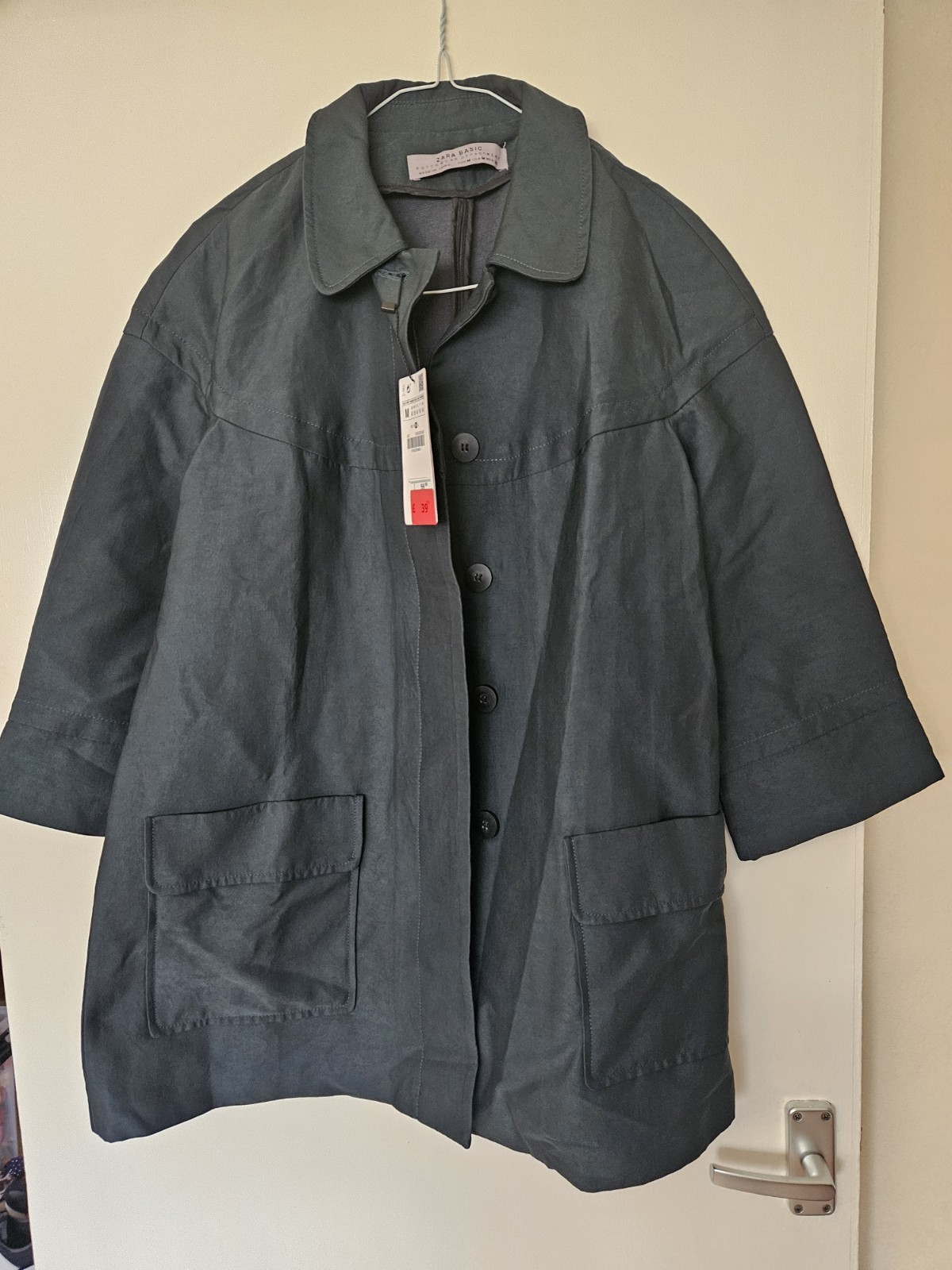 Green Jacket Size Medium Brand Zara image 3