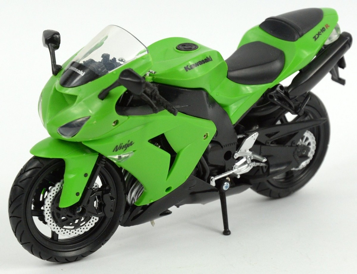 New-Ray 1:12 Motorcycle 2006 Kawasaki Zx-10R- Sport Bike, Green | eBay