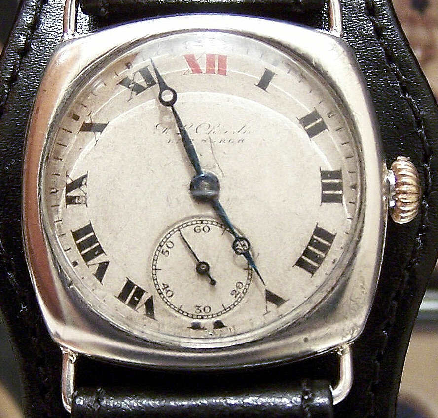 ROLEX 1918 ANTIQUE VINTAGE SOLID SILVER WW1 MILITARY TRENCH WATCH