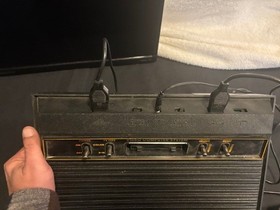 Atari 2600 Woodgrain Promo Console 10 Games Star Raiders Robot Tank