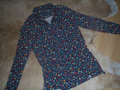 Lands End Women's Blouse/Shirt Long Sleeve Button Up Size L Second Hand Look!!