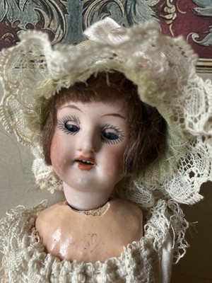 Antique 7  German Bisque Head Compo body Doll Kestner ? Mignonette Marked 130