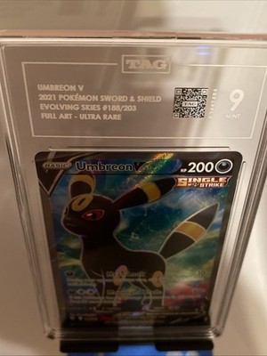 umbreon v pokemon card value Pokémon TCG: Sword & Shield—Evolvinlg Skies Umbreon V (Alternate Full –  Waru Collectables main image 1