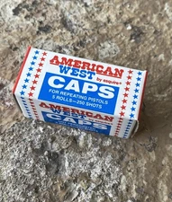 American West Caps By Esquire Unopened 5 Rolls 250 Shots Lot Of 2 NEW Sealed !!
