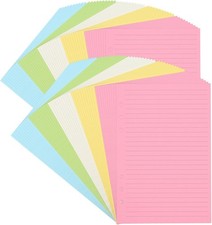 A5 Lined Notebook Paper, for 6 Ring Binder Planner Organizer