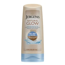 Jergens Hand and Body Lotion, Natural Glow +FIRMING Sunless Tanning Wet Skin...