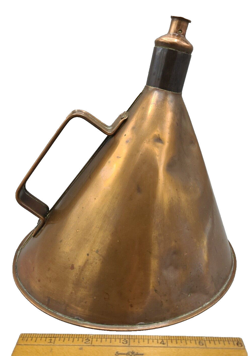 ANTIQUE COPPER MOONSHINE STILL - STOVE TOP SIZED - PROHIBITION ERA - WITH LID