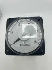 Yokogawa 103-111FAXX Analog AC Megawatt Panel Meter 0-25MW Industrial Used