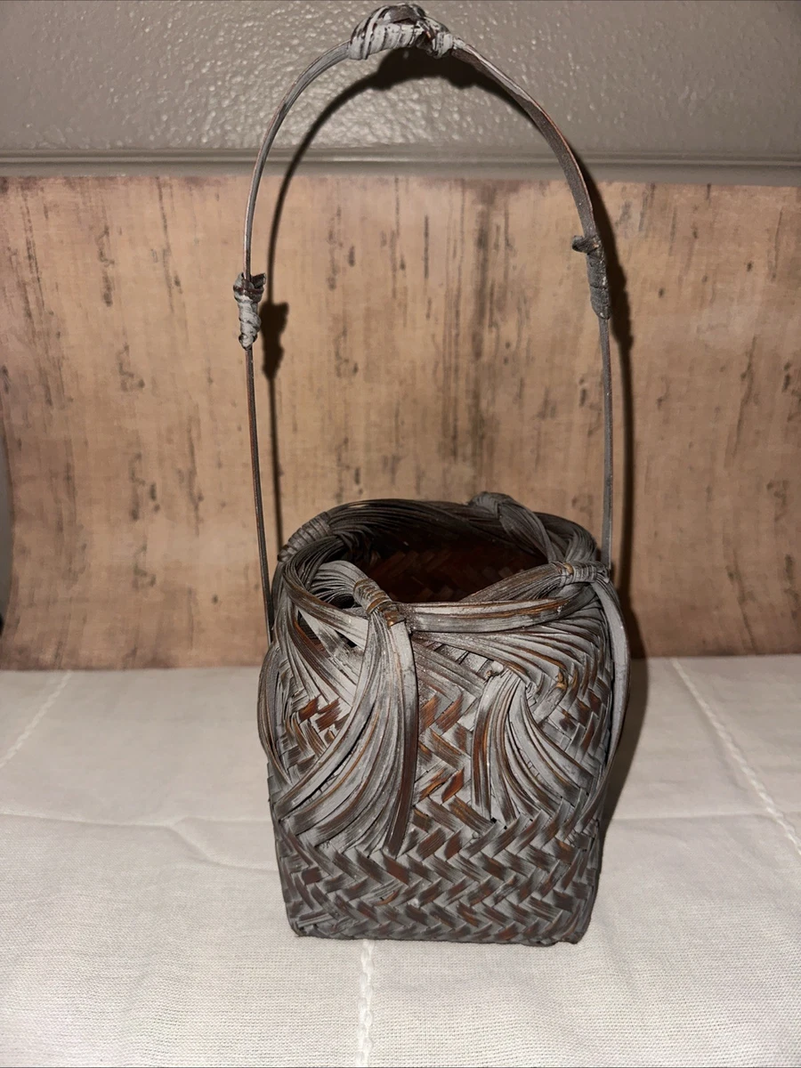 Wooden Vintage Original Post - 1940 Antique Japanese Vases for