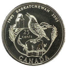2005P Canada 25 Cents Saskatchewan Centennial Proof Like Quarter Coin