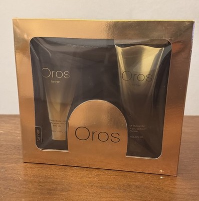 Armaf Oros Gift Set 3.4Oz 100ml Perfumed Body Lotion 3. Oz Shower Gel NEW SEALED