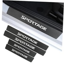 Car Door Sill Protector Compatible with Kia Sportage Accessories, Door White