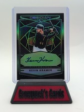 2019 Panini Chronicles Obsidian Autographs Kevin Kramer #OA-KK Electric Green /5