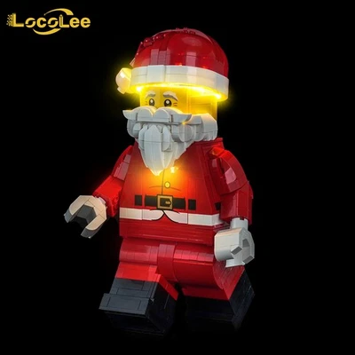 LocoLee LED Licht Kit für LEGO 40820 Große Weihnachtsmann-Minifigur Licht Set