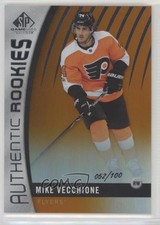 2017 SP Game Used Authentic Rookies Orange Rainbow /100 Mike Vecchione #111 0c2