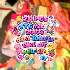 Vtg Y2K 2010 Baby Toddler Girl Clothing Lot Mixed Sizes 21 Pcs Characters Disney