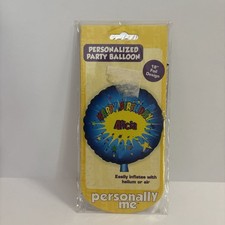 "Globo de fiesta personalizado vintage 2007 18"" lámina Alicia" 