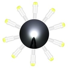 10pcs T5 Led Bulbs Bright 74 Bulb For 74 73 37ll 2721 2723 Car White