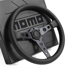 350mm Black Edition Momo Prototipo Leather Deep Dish Steering Wheel 350mm Black Edition Momo Prototipo Leather Deep Dish Steering Wheel