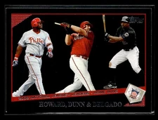 2009 Topps #81 Ryan Howard / Adam Dunn / Carlos Delgado LL Black Card