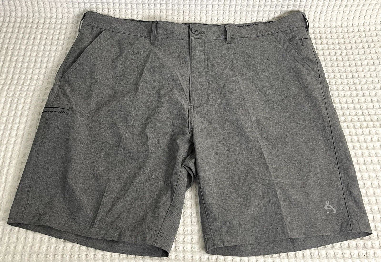 Hook & Tackle Hi Tide Hybrid Shorts Mens Size 40 Grey Cargo Performance Wear