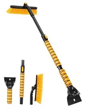 44.5" Ice Scraper for Car Windshield, Extendable Snow Brush with 270° ZRX-XC-01