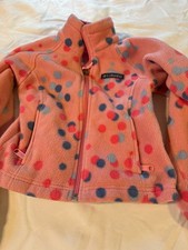 Columbia Girls Fleece Pink Jacket Coat Spring Size XXS 4/5 Cozy Quality Zips