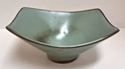 Vintage Frankoma Pottery Rice Bowl F34 Plainsman Woodland Moss Made in USA