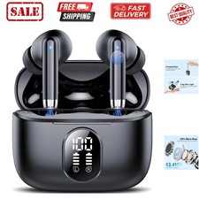 2025 New Wireless Earbuds, Bluetooth 5.4 Headphones HiFi Stereo with 4 ENC Mi...