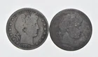 1892-1915 Lot 2 1900-S 1898-S Barber 90% Half Dollars - Coin Collection *106