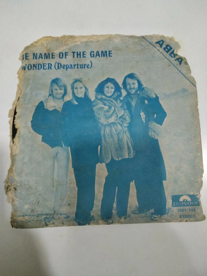 ABBA NAME OF THE GAME/I WONDER mega rare unique/diff PS INDIA prs. 45 vg+ - Image 2 of 4